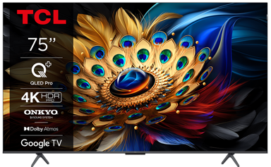 TCL TV 75C655, QLED, Google TV, 75"